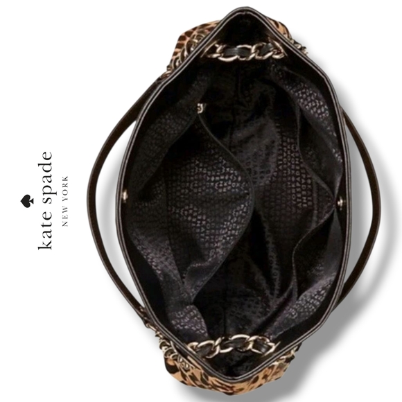 KATE SPADE NewYork Streetcar Darya Leopard Calfhair FUR Handbag Pony Hair - Picture 11 of 17